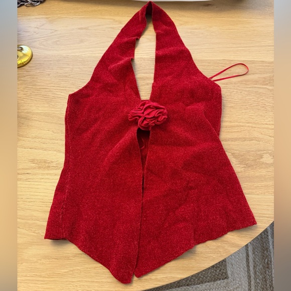 With Jean Rose Top Red - Picture 4 of 7